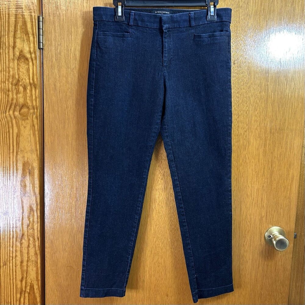 BANANA REPUBLIC Jeans Women’s Size 6 Blue Sloan Fit Dark Wash Denim Dress Pants